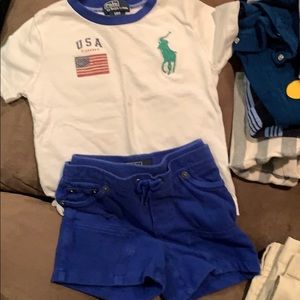 Polo matching shorts/shirt